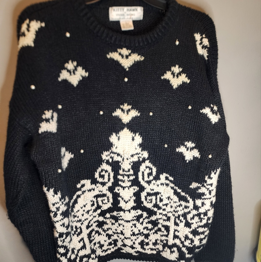 Women's Vintage Sweater KITTY HAWK by Vivian Wang